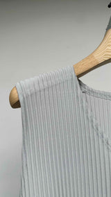 Homme Plisse Pleated Tank Top