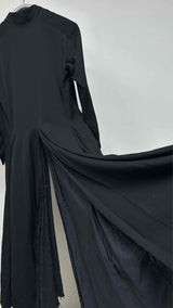 Elena Dawson Pleated-botom Hacking Long Coat