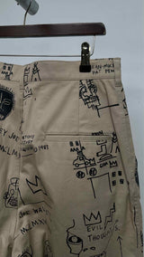 Junya Watanabe MAN X Basquiat Drop-Crotch Graphic Shorts