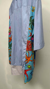 Versace S/S Multi-Panel Starfish Print Shirt