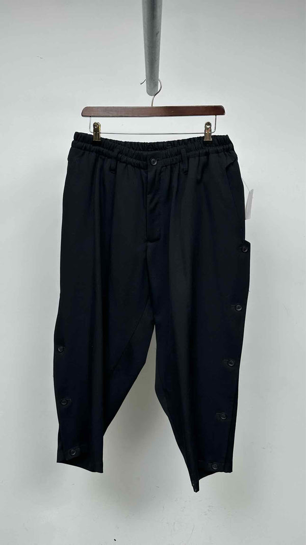 Yohji Yamamoto Pour Homme Side-botton Cropped Easy Pants