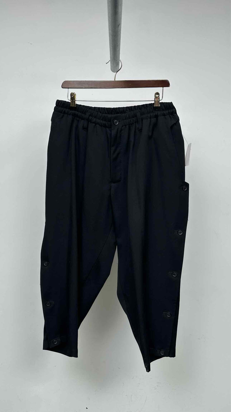 Yohji Yamamoto Pour Homme Side-botton Cropped Easy Pants