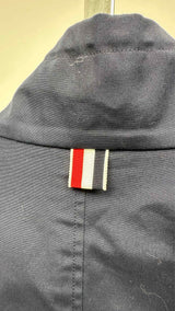 Thom Browne Sleeve Paneled Zip-up Jacket