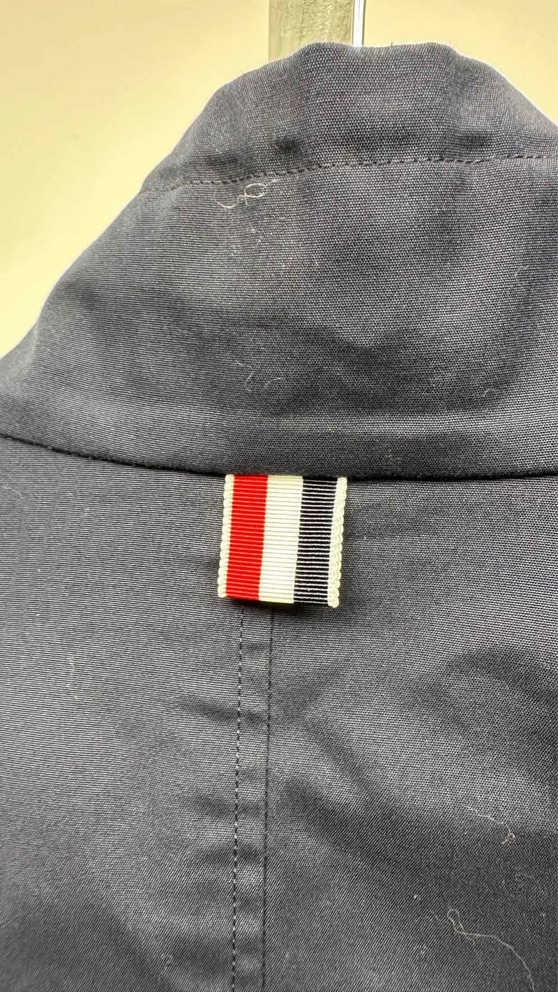 Thom Browne Sleeve Paneled Zip-up Jacket