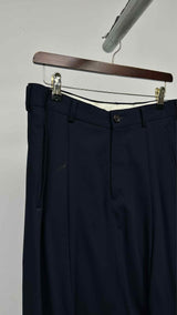 Noir Kei Ninomiya Drop-Crotch Cropped Wool Pants