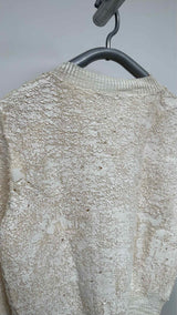 Acne Studios Asymmetrical Over-painted Distress Cardigan