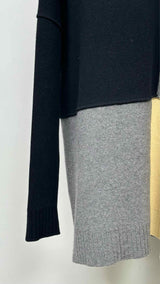 Jil Sander Multicolor Blocked Paneled  Sweater