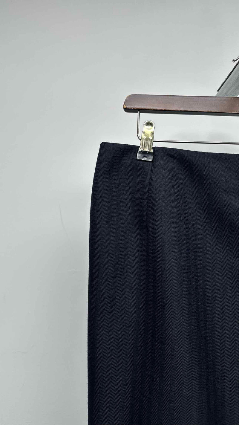 Dries Van Noten Bottom-leather Stripe Skirt