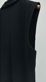 Homme Plisse Tailored Pleated Long Vest