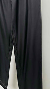 PRADA Drawstring-waist Stitched Silk Pants