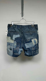RRL Boro Patch-work Denim Shorts