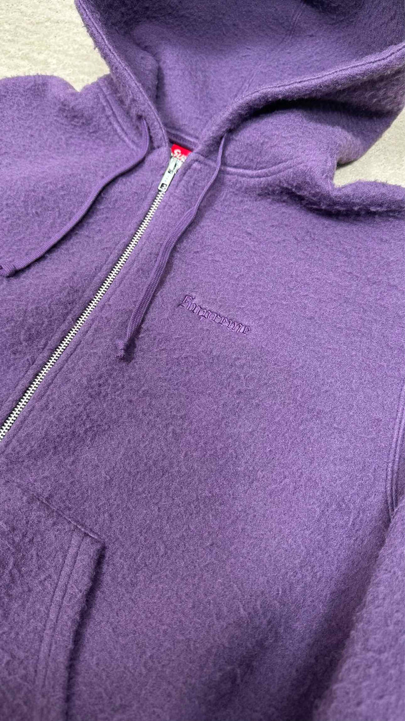 Supreme Zip-up Pilled Hoodie