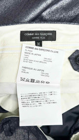 Comme Des Garcons Homme Plus Metalic-effect Layered Pants