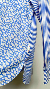 Marni Cloud & Stripe Print Poplin Shirt