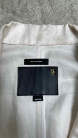R13 Satin Oversized Wrinkle Jacket