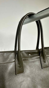 Saint Laurent Rive Gauche Embossed-logo Leather Tote Bag