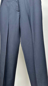 Margiela Center-pleated Raw-cut-waist Pants