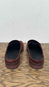 Martin Rose Square-toe Suede Mules