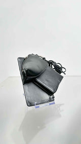 Y's Leather Stripe Pouch