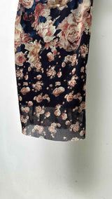 Jean Paul Gaultier S/S Rose Mesh Draped Long Dress
