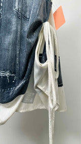 Acne Studios Trompe-L'oeil Asymmetrical Velvet Tank Top