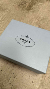 PRADA Logo Print Flat Sandals