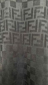 Fendi Jeans Monogram Checker Jacquard T-shirt