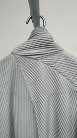 Homme Plisse Zip-up Pleated Cape
