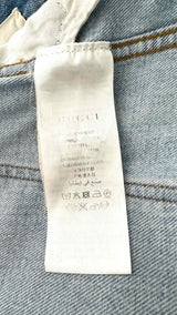 Gucci Floral Bee Embroidered Tapered Jeans