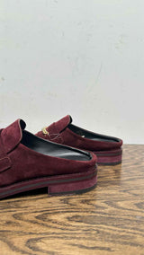 Martin Rose Square-toe Suede Mules