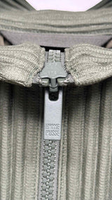 Homme Plisse Zip-up Mock-neck Cargo Jacket