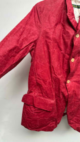 Paul Harnden Crinkled Waxed Blazer Jacket