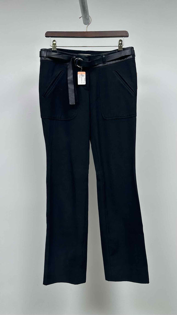 Prada Boot-cut Leather Waist Pants