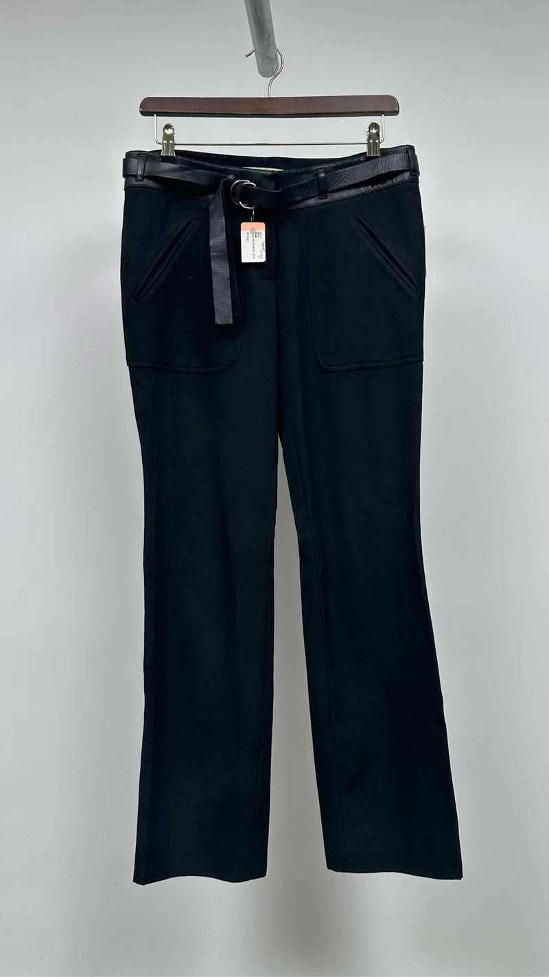 Prada Boot-cut Leather Waist Pants