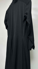 Elena Dawson Pleated-botom Hacking Long Coat