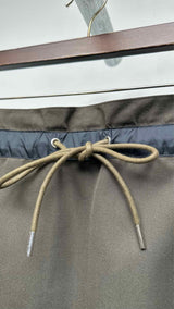 Sacai Side-pleated Hybrid Skirt