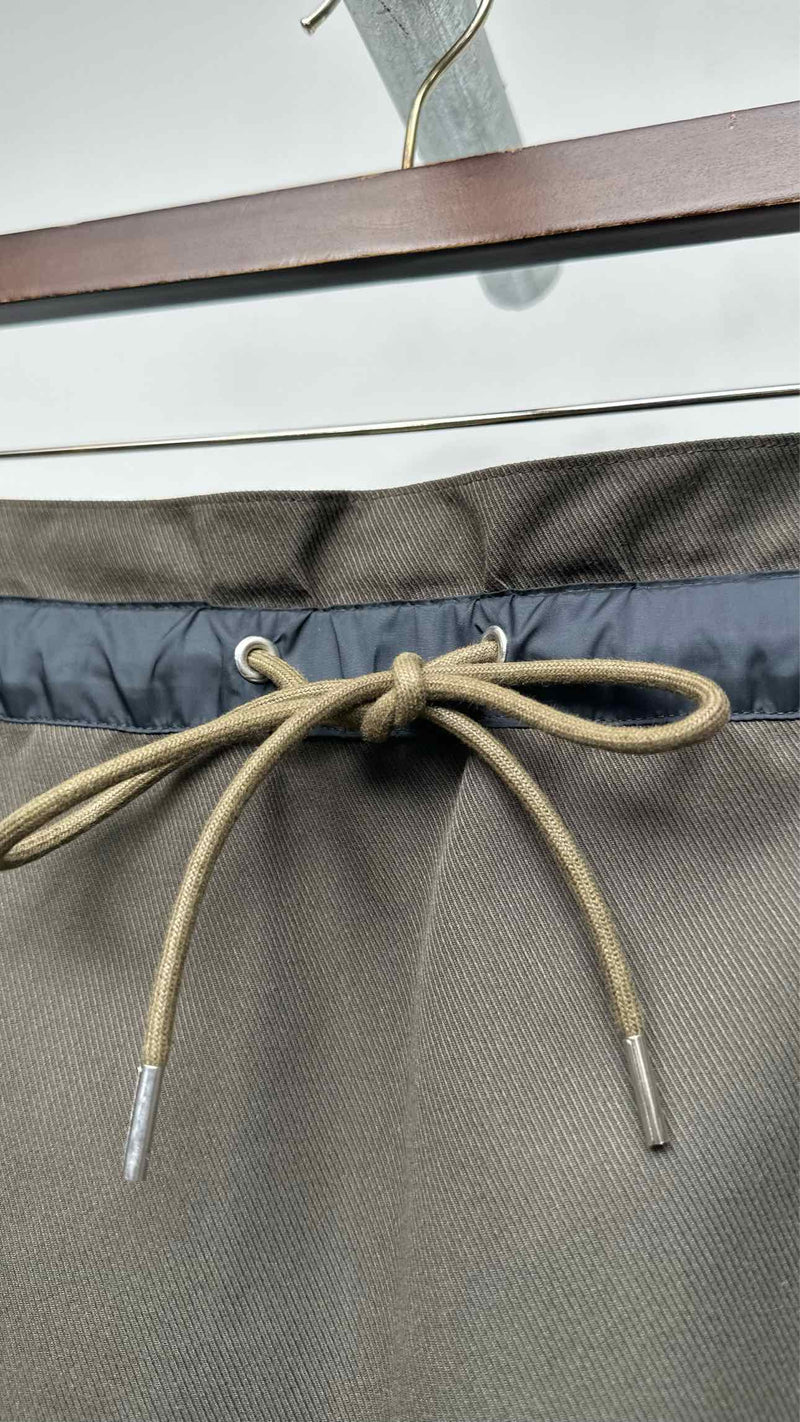 Sacai Side-pleated Hybrid Skirt