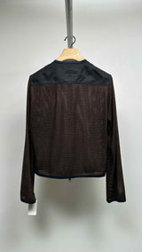 Jean Paul Gaultier Homme Zip-up Hybrid Mesh Jacket