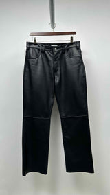 Sandro Leather Flare Pants