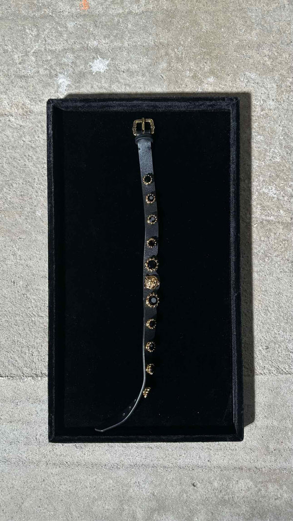 Gucci Leather Studded Choker/ Bracelet