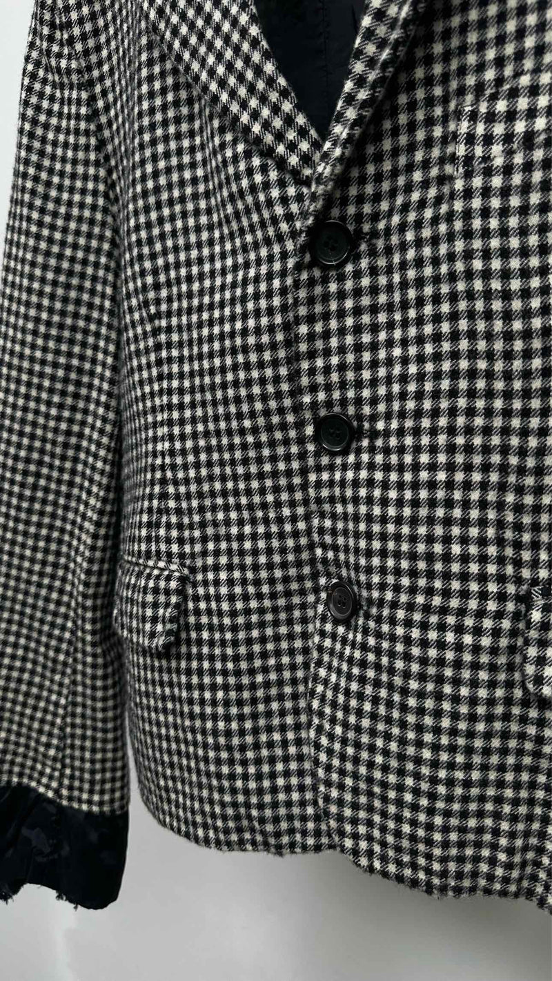 Comme Des Garcons Comme Des Garcons Frill-detailed Check Jacket