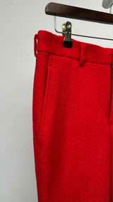 Comme Des Garcons Homme Plus Cropped Boiled-wool Pants