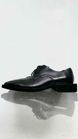 Balenciaga Square-Toe Bloc-Rim Derby