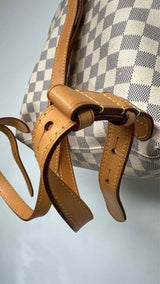 Louis Vuitton Damier Azur Sperone Leather Backpack