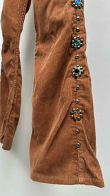 Kapital Studed Corduroy Flare Pants