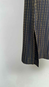 Pleats Please Pleated Stripe Wide Pants