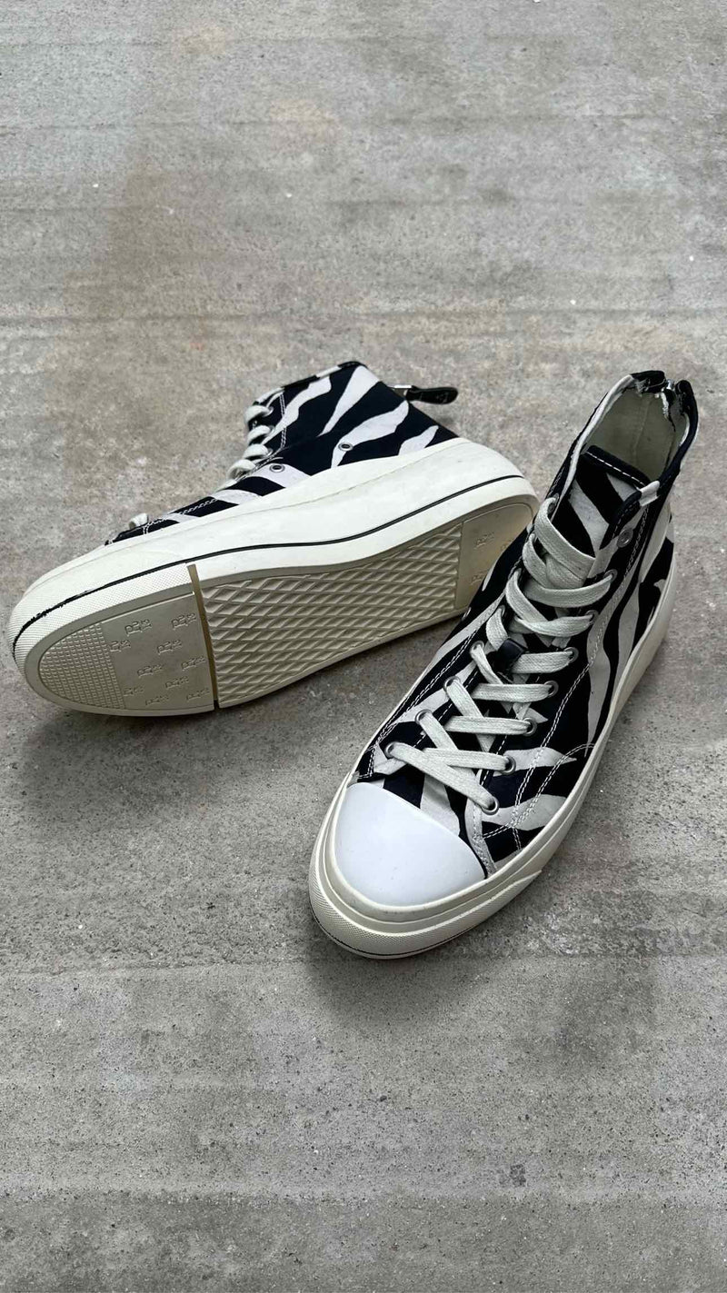 R13 Zebra Kurt Sneakers