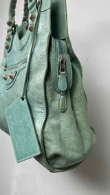 Balenciaga Aqua Giant Folder Bag