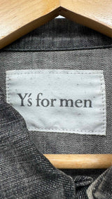Y's for Men Acid Wash Dip-Dye Cuff Denim Jacket