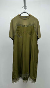Simone Rocha Ace-trim  Asymmetrical Oversized Tee Dress